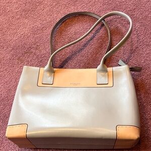 Barbara Blue and Tan Bag